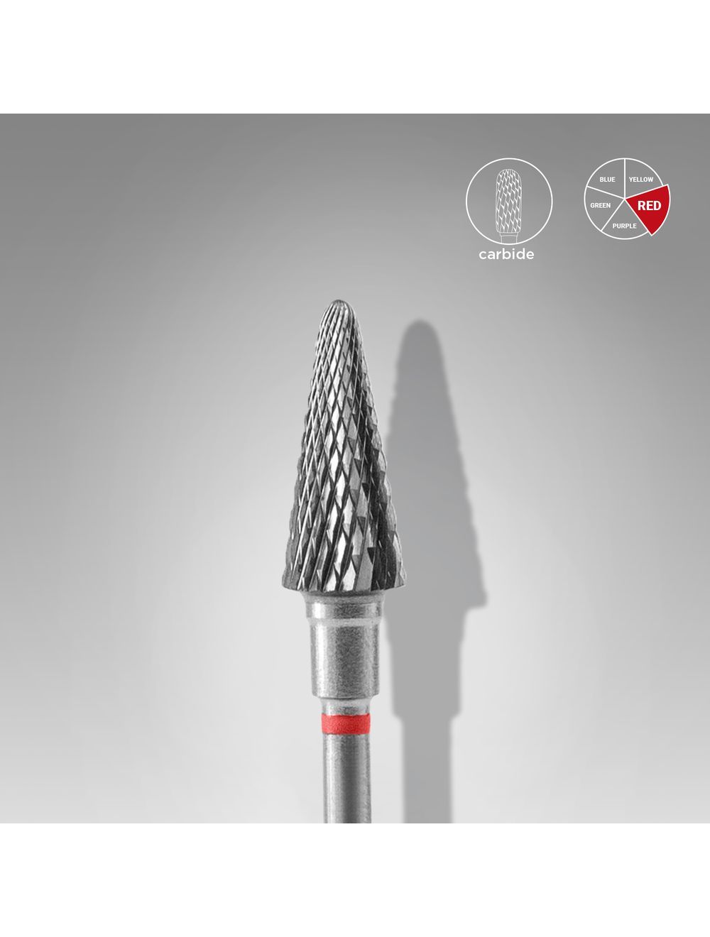 Staleks Carbide Bit - Cone Red 6mm/14mm