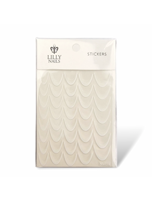 French Stickers White