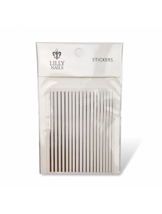 Stripe Stickers Silver