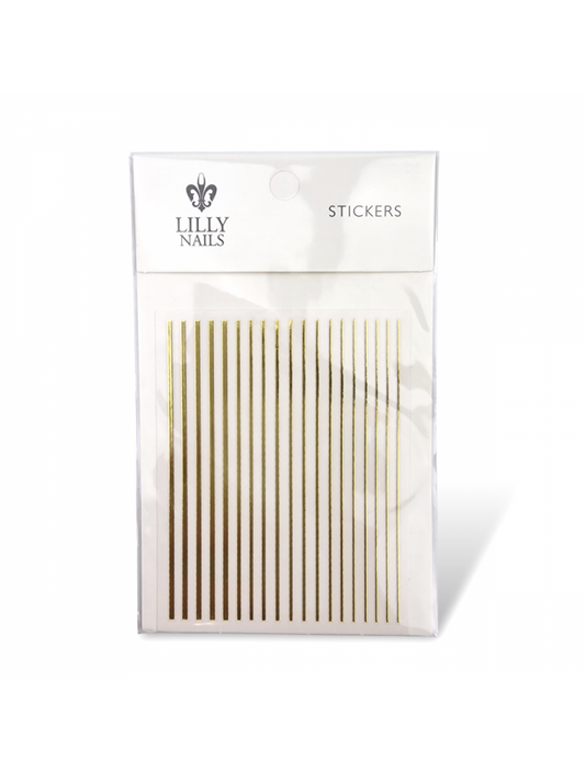 Stripe Stickers Gold